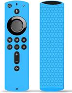 tokerse remote case cover for alexa voice remote for fir tv stick 2020/ fir tv stick 4k/ fir tv cube/fir tv (3rd gen) - silicone cover case compatible with all-new 2nd gen remote control - blue logo