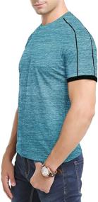 img 1 attached to Athletic T Shirt Workout Running Sleeve Men's Clothing for Active