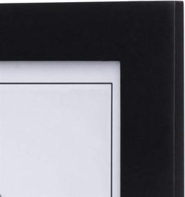 img 2 attached to 🖼️ Black Double Vertical 5x7 Picture Frame with Wide Real Wood Molding and Real Glass - Improved for SEO