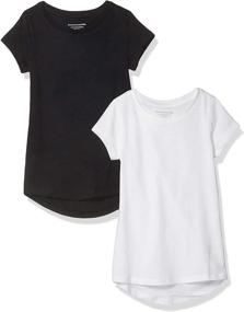 img 1 attached to 🌈 Girls Rainbow Stripe Clothing by Amazon Essentials