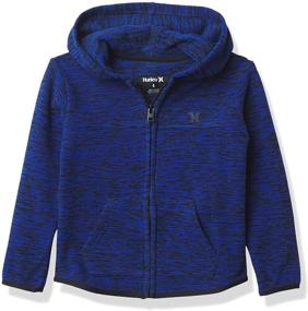 img 4 attached to 👕 Stylish and Comfortable: Hurley Black Heather Sleeve Boys' Sweatshirt – Ideal for Fashionable Hoodies & Sweatshirts