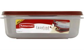 img 1 attached to Rubbermaid 24 Cup Easy Find Lid Rectangle Food Storage Container (Model 1777163)