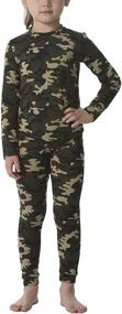 img 4 attached to Fleece Stretch Layers Camouflage Half Zip Girls' Clothing: The Perfect Active Wear for Young Adventurers