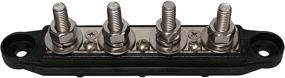 img 1 attached to 5/16-Inch 4-Stud Power Distribution Block - Black Busbar with Cover - Made in The USA