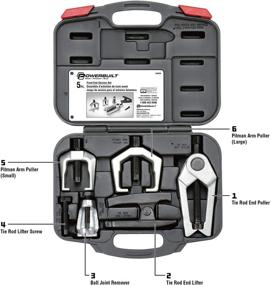 img 2 attached to Enhance Your Tire Maintenance with the Powerbuilt 🔧 648626 6 Pc Front End Service Set Kit 3, Black