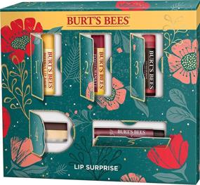 img 4 attached to 🎁 Burt's Bees Holiday Gift Set: 5 Lip Care Stocking Stuffers - Overnight Intensive Lip Treatment, Rose Tinted Lip Balm, Fig Lip Shimmer, Pomegranate Lip Balm, Beeswax Lip Balm