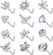 fasacco stainless butterfly snowflake piercing logo