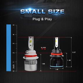 img 1 attached to Max5 9007 Led Headlight Bulbs Conversion Kit 10000LM 6500K Super Bright Cool White Plug &Amp