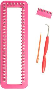 img 2 attached to Simplicity Adjustable Plastic Sock Loom Kit: Convenient 4pc Set for Easy Sock Crafting
