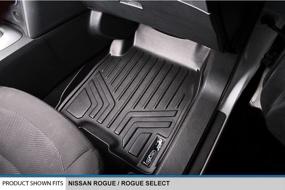 img 2 attached to MAXLINER Floor Mats 2 Row Liner Set in Black for 2008-2013 Nissan Rogue / 2014-2015 Rogue Select
