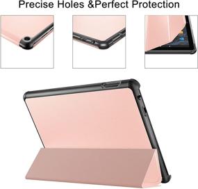 img 1 attached to 📱 Supveco Rose Gold Smart Cover for All-New Fire HD 10 Tablet 11th Gen & Fire HD 10 Plus 2021 - Ultra Slim Case with Auto Wake/Sleep - 10.1 Inch