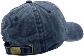 img 1 attached to 🧢 Vintage Washed Cotton Baseball Cap for Men - Waldeal Women's Embroidered Dad Hat, Adjustable