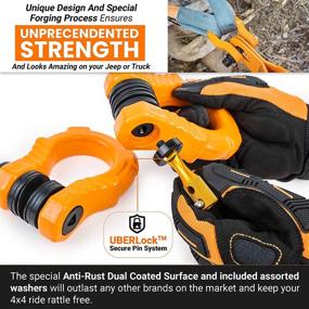 img 2 attached to GearAmerica Shackles Strength UBERLock Security Exterior Accessories for Towing Products & Winches