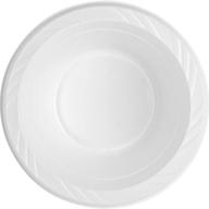 genuine joe gjo10424 plastic reusable/disposable bowl, 12-ounce capacity (bulk pack of 125) logo