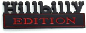 img 1 attached to HILLBILLY Nameplate Compatible Silverado Chevrolet Exterior Accessories