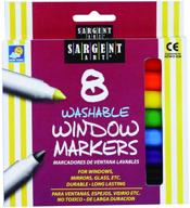 🖍️ "sargent art 22-1567: познайте великолепие 8-цветных маркеров для окон на водной основе, различных цветов! логотип