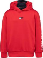 👕 stylish & comfortable: tommy hilfiger boys' fashion pullover hoodie logo