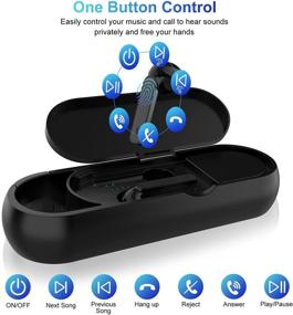 img 1 attached to 🎧 Черные 2-в-1 наушники True Wireless и беспроводной динамик Bluetooth - Внутриканальные Bluetooth-наушники 5.1 с объединенным футляром для зарядки и комбо-динамиком для походов, велосипедных прогулок, пикников, кемпинга и многого другого.