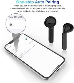 img 2 attached to 🎧 Черные 2-в-1 наушники True Wireless и беспроводной динамик Bluetooth - Внутриканальные Bluetooth-наушники 5.1 с объединенным футляром для зарядки и комбо-динамиком для походов, велосипедных прогулок, пикников, кемпинга и многого другого.