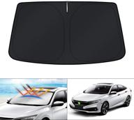 🌞 kust windshield sun shade for honda civic 2016-2021: effective uv protection & cooling solution logo