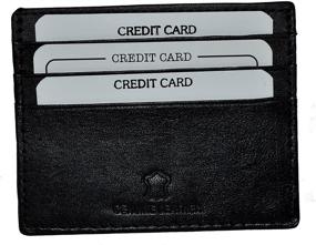 img 1 attached to 💼 Premium Black Men's Credit Card Wallet Pocket: Sleek and Stylish Accessories