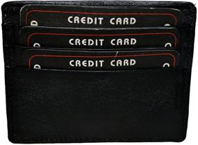 img 3 attached to 💼 Premium Black Men's Credit Card Wallet Pocket: Sleek and Stylish Accessories