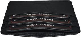 img 2 attached to 💼 Premium Black Men's Credit Card Wallet Pocket: Sleek and Stylish Accessories