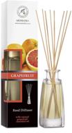 grapefruit reed diffuser 3.4 oz - premium scented home fragrance set - alcohol-free - aromatherapy gift with reed sticks - by aromatika logo