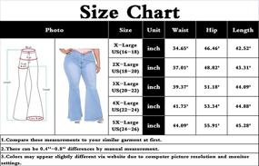 img 1 attached to 👖 HannahZone Stretch Women's Bottom Jeans - Premium Women's Clothing for Added Comfort