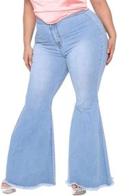 img 2 attached to 👖 HannahZone Stretch Women's Bottom Jeans - Premium Women's Clothing for Added Comfort