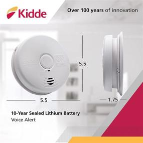 img 3 attached to 🔥 Kidde Hardwired Smoke Alarm with Lithium Battery Backup, Interconnect, Test-Silence Button, Pack of 2 - Smoke Detectors