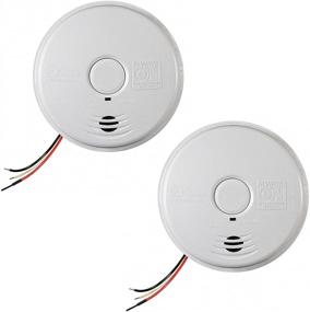 img 4 attached to 🔥 Kidde Hardwired Smoke Alarm with Lithium Battery Backup, Interconnect, Test-Silence Button, Pack of 2 - Smoke Detectors