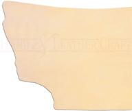 🔘 premium a-grade veg tan leather hide - 2/3 oz (0.8-1.2 mm) full grain tooling leather for handcrafts - ideal for carving, tooling, molding, and dyeing - imported 4-6 sqft vegetable tanned leather logo