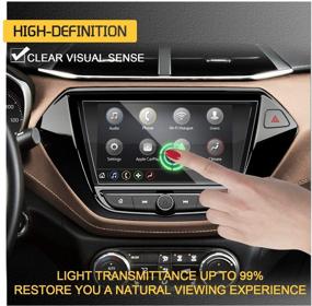 img 2 attached to 📲 Защитная пленка экрана RUIYA Center Touch Control для информационно-развлекательной системы Trailblazer Infotainment 3 2021 года 7-дюймовое ТРАПЕЦИЕВИДНОЕ автомобильное навигационное закаленное стекло - твердость 9H, аксессуары для автомобиля Trailblazer