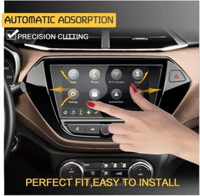 img 1 attached to 📲 Защитная пленка экрана RUIYA Center Touch Control для информационно-развлекательной системы Trailblazer Infotainment 3 2021 года 7-дюймовое ТРАПЕЦИЕВИДНОЕ автомобильное навигационное закаленное стекло - твердость 9H, аксессуары для автомобиля Trailblazer