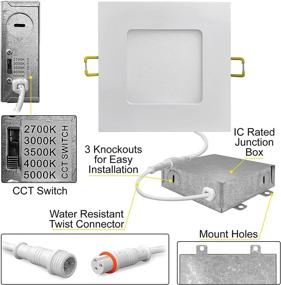 img 2 attached to NUWATT Square Recessed Ceiling Light