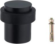 contemporary-black stainless steel cylindrical door stopper: stylish and safe floor decorative rubber doorknobs логотип