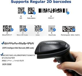 img 3 attached to TEEMI 1D 2D Bluetooth Barcode Scanner with USB Cradle Data Receiver, Charge Station and GS1 QR PDF417 Wireless Automatic Omnidirectional Screen Scanning