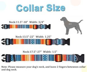 img 1 attached to MayPaw Collar Geometric Patterns Adjustable