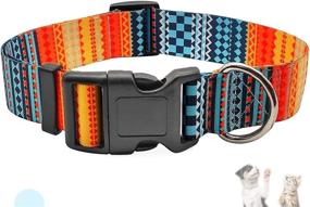 img 3 attached to MayPaw Collar Geometric Patterns Adjustable
