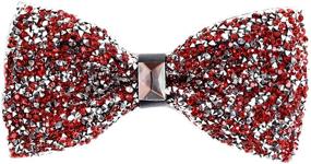 img 4 attached to Pre Tied Rhinestone Sparkling Crystal Adjustable Men's Accessories for Ties, Cummerbunds & Pocket Squares
