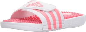 img 4 attached to Adidas Unisex Adissage White Sandals for Little Boys - Shoes