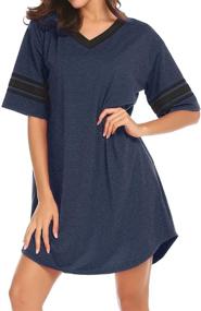 img 3 attached to Ekouaer Nightgown Novelty Sleepshirts Sleepwear Women's Clothing