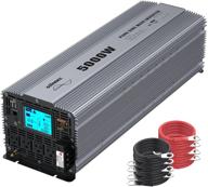 🔌 giandel pure sine wave power inverter 5000w for solar system rv trucks camper boats - dc 12v to ac 120v with hard wire terminals & push mount remote control logo