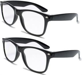 img 2 attached to 😎 Maximizing Comfort and Style: Deluxe Reading Glasses - 2 Pairs of Simple, Magnification Readers