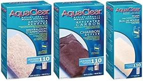 img 1 attached to 🐟 Aquaclear 110 Replacement Media Bundle: Optimal Sponge, Premium Carbon, Ammonia Remover