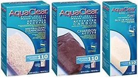 img 2 attached to 🐟 Aquaclear 110 Replacement Media Bundle: Optimal Sponge, Premium Carbon, Ammonia Remover