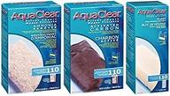 🐟 aquaclear 110 replacement media bundle: optimal sponge, premium carbon, ammonia remover logo