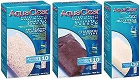 img 4 attached to 🐟 Aquaclear 110 Replacement Media Bundle: Optimal Sponge, Premium Carbon, Ammonia Remover