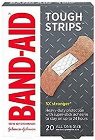 img 1 attached to 🩹 BAND-AID Tough-Strips Bandages - Durable All One Size - 20 Each